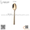 Bộ dao muỗng nĩa cao cấp mạ vàng thân nhám, bộ dao thìa dĩa inox màu vàng cao cấp độc đáo