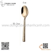 Bộ dao muỗng nĩa cao cấp mạ vàng thân nhám, bộ dao thìa dĩa inox màu vàng cao cấp độc đáo
