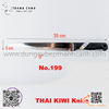Dao inox Kiwi Thái Lan mũi nhọn Dao Kiwi cán nhựa đen đầu nhọn