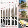 Dao inox Kiwi Thái Lan mũi nhọn Dao Kiwi cán nhựa đen đầu nhọn