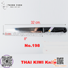 Dao inox Kiwi Thái Lan mũi nhọn Dao Kiwi cán nhựa đen đầu nhọn