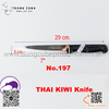 Dao inox Kiwi Thái Lan mũi nhọn Dao Kiwi cán nhựa đen đầu nhọn