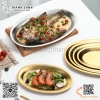 Đĩa Bầu dục Hàn Quốc, dĩa xoài inox, Dĩa oval đĩa inox hình bầu dục chất liệu inox 304 cao cấp