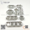 Đĩa inox Hàn Quốc, Đĩa chấm Đĩa gia vị kiểu Hàn Quốc Inox 304, Đĩa xì dầu inox phong cách lẩu nướng Hàn Quốc