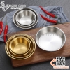 Đĩa gia vị kiểu Hàn Quốc chất liệu Inox 304, dĩa đựng tương, nước sốt chấm, banchan Hàn Quốc