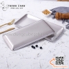 Đĩa inox hình chữ nhật, dĩa inox Hàn Quốc màu trắng hoặc màu vàng chuyên dụng bày đồ ăn, set lẩu nướng BBQ