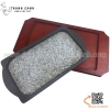 Đĩa nướng đá hình chữ nhật chuyên dụng cho steak và các món nướng phục vụ tại bàn, Khay đá nướng chữ nhật kèm đế gỗ,