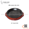 Chảo gang nướng sâu lòng, chảo gang pepper lunch, chảo gang dùng cho món cơm nóng