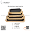 Dĩa gang chữ nhật có mẫu mã đẹp, chất liệu gang đúc bền chắc đi kèm đế gỗ cách nhiệt cao cấp