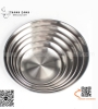 Đĩa inox Hàn Quốc màu trắng, Đĩa Inox Tròn Hàn Quốc  - Inox 304 cao cấp MÀU BẠC