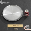 Đĩa inox Hàn Quốc màu trắng, Đĩa Inox Tròn Hàn Quốc  - Inox 304 cao cấp MÀU BẠC