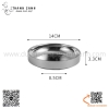 Đĩa inox Hàn Quốc hai lớp, dĩa inox chuyên dụng trong quán nướng Hàn Quốc, Đĩa Banchan, Dĩa banchan đựng đồ ăn kèm