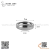 Đĩa inox Hàn Quốc hai lớp, dĩa inox chuyên dụng trong quán nướng Hàn Quốc, Đĩa Banchan, Dĩa banchan đựng đồ ăn kèm