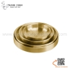Đĩa inox hai lớp MÀU VÀNG  Đĩa banchan, Dĩa banchan đựng đồ ăn kèm trong mô hình lẩu nướng Hàn Quốc