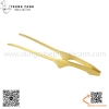 Kẹp gắp inox màu vàng , gắp inox dùng cho BBQ Hàn Quốc màu vàng cao cấp dáng cong