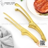 Kẹp gắp inox màu vàng , gắp inox dùng cho BBQ Hàn Quốc màu vàng cao cấp dáng cong