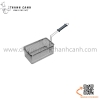 Giọ chiên East hình vuông và hình chữ nhật cán nhựa đen, giọ bếp chiên, giỏ bếp chiên nhúng