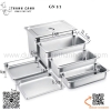 Khay Inox 1/1, Khay Buffet, Khay Thạch, khay chia thực phẩm có nắp đậy dùng cho nhà hàng, khách sạn, bếp ăn tập thể