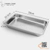 Khay Inox 1/1, Khay Buffet, Khay Thạch, khay chia thực phẩm có nắp đậy dùng cho nhà hàng, khách sạn, bếp ăn tập thể