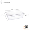 Khay nhựa GN 1/2, khay meka, mica 1/2, khay GN 1/2 trong suốt có nắp hoặc không nắp
