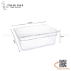 Khay nhựa GN 1/2, khay meka, mica 1/2, khay GN 1/2 trong suốt có nắp hoặc không nắp