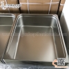 Khay inox GN 2/1, Khay buffet GN 2/1, Khay thực phẩm có nắp 2/1 siêu đại cho bếp ăn tập thể, suất ăn công nghiệp