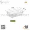Khay nhựa GN 1/4, khay meka, mica 1/4, khay GN 1/4 trong suốt có nắp hoặc không nắp