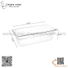 Khay nhựa GN 1/3, khay meka, mica 1/3, khay GN 1/3 trong suốt có nắp hoặc không nắp