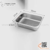 Khay inox GN 1/2, khay buffet một nửa, Khay inox có nắp đậy chuyên dụng trong bếp ăn