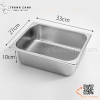 Khay inox GN 1/2, khay buffet một nửa, Khay inox có nắp đậy chuyên dụng trong bếp ăn