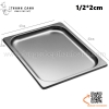 Khay inox GN 1/2, khay buffet một nửa, Khay inox có nắp đậy chuyên dụng trong bếp ăn