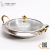 Bộ hấp giữ nóng đồ ăn bằng inox nắp kính