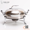 Nồi hấp buffet tròn hai tai, Bộ hấp tròn inox hai quai màu vàng hoặc màu trắng nhiều kích thước