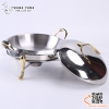 Nồi hấp buffet tròn hai tai, Bộ hấp tròn inox hai quai màu vàng hoặc màu trắng nhiều kích thước