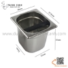Hộp đập bã cafe bằng inox ( 2 kích thước), Khay Đập Bã Cà Phê - Hộp đập bã cà phê - Coffee Knock Box kích thước cao 10~15cm