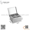Bộ khay gia vị ngăn inox, khay gia vị có nắp đậy, khay gia vị inox 4 ngăn, 5 ngăn, 6 ngăn