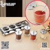 Hũ đựng gia vị thủy tinh kèm muỗng đong, set đựng gia vị thủy tinh cao cấp