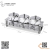 Hũ đựng gia vị thủy tinh kèm muỗng đong, set đựng gia vị thủy tinh cao cấp