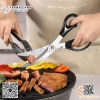 Kéo nhà bếp đa năng inox kiểu dáng Hàn Quốc, lưỡi thép không gỉ, tay cầm nhựa ABS, dùng cắt thịt, rau,củ