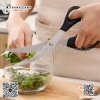 Kéo nhà bếp đa năng inox kiểu dáng Hàn Quốc, lưỡi thép không gỉ, tay cầm nhựa ABS, dùng cắt thịt, rau,củ