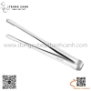 Kẹp gắp thịt nướng hàn quốc, gắp inox có răng cưa bằng inox, kẹp gắp răng cưa inox bản nhỏ