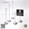 Que kẹp cài tên món ăn, thẻ đánh số bàn tiệc inox cao cấp hình giọt lệ ngược nhiều kích thước
