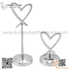 Kẹp biển tên món ăn inox hình trái tim có chân đế đi kèm, Kẹp tên món ăn, kẹp đánh số bàn bằng inox