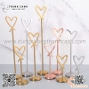 Kẹp biển tên món ăn inox hình trái tim có chân đế đi kèm, Kẹp tên món ăn, kẹp đánh số bàn bằng inox