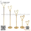 Kẹp biển tên món ăn inox hình trái tim có chân đế đi kèm, Kẹp tên món ăn, kẹp đánh số bàn bằng inox