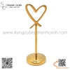 Kẹp biển tên món ăn inox hình trái tim có chân đế đi kèm, Kẹp tên món ăn, kẹp đánh số bàn bằng inox
