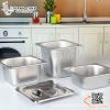 Khay Inox GN 1/6 ,khay chia thực phẩm có nắp đậy dùng cho nhà hàng, khách sạn, bếp ăn tập thể