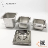 Khay Inox GN 1/6 ,khay chia thực phẩm có nắp đậy dùng cho nhà hàng, khách sạn, bếp ăn tập thể