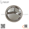 Khay cơm inox 3 ô hình tròn tiện lợi 26cm, gọn nhẹ, phù hợp cho nhiều đối tượng sử dụng