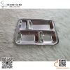 Khay cơm inox 4 ngăn tiện dụng, KT 29x23cm thiết kế gọn gàng